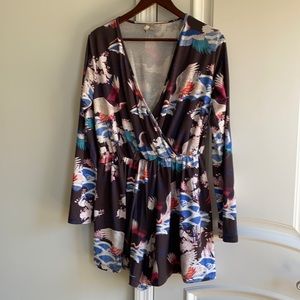 ASOS Crane Print Romper